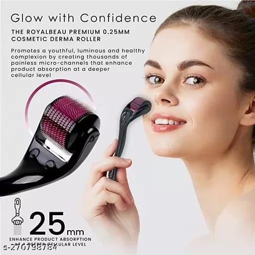 Derma Roller Hair Therapy Micro-Needle | Derma Roller for Hair re-growth & Skin For Male And Female
