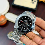 Rolex Watch Elegant Design Luxury Timepiece With Stylish Appearance And Reliable Performance For Everyday Wear - Silver Black Tone