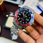 Rolex Watch Elegant Design Luxury Timepiece With Stylish Appearance And Reliable Performance For Everyday Wear - Silver Black Tone