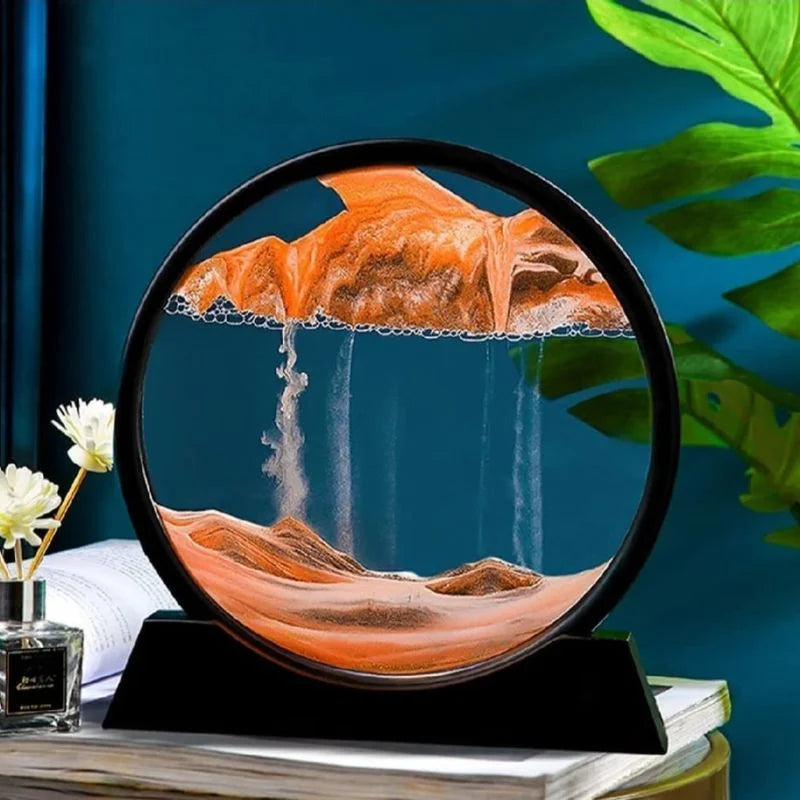 Moving Sand Art Picture | 3D Dynamic Deep Sea Sandscape with Display Stand