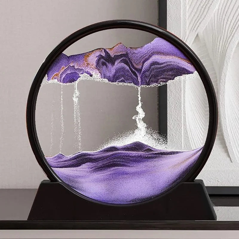 Moving Sand Art Picture | 3D Dynamic Deep Sea Sandscape with Display Stand